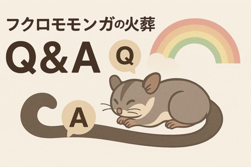 フクロモモンガの火葬のQandA