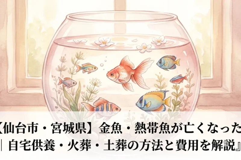 仙台市で金魚・熱帯魚の供養と火葬を案内