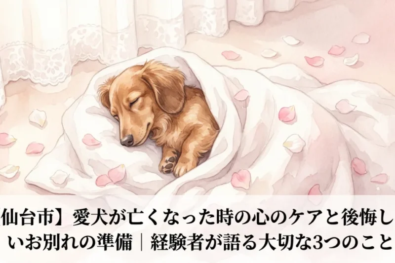 仙台市ペット火葬・愛犬との心のケアとお別れ準備