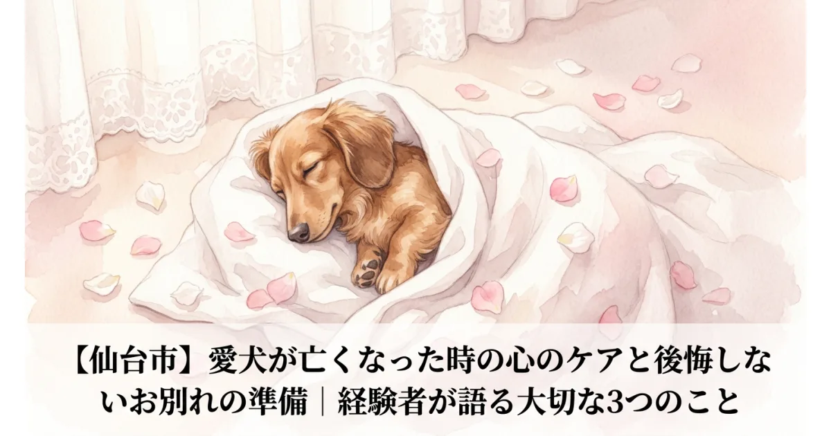 仙台市ペット火葬・愛犬との心のケアとお別れ準備